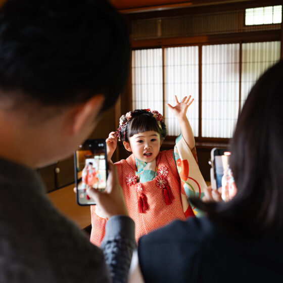 古都 3歳〜4歳向けアンティーク着物レンタル